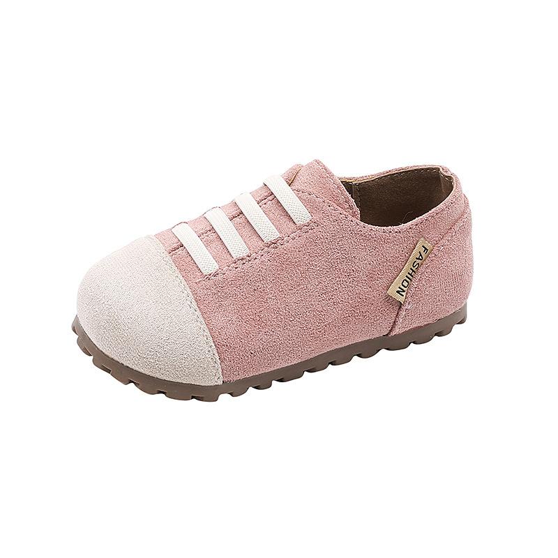 

Spring Kids Shoes New Fashion Comfort Boys Shoes Flat Anti Slip Soft Classic Girls Shoe Simple Retro Lightweight Casual Shoe 22insole13.8cm розовый