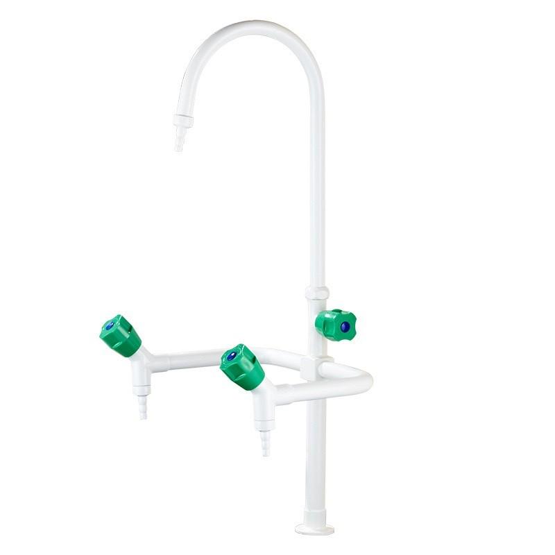 Higher Teaching Embedded Water Faucet Laboratory Copper Spray Plastic Faucet Universal Education Triple Faucet