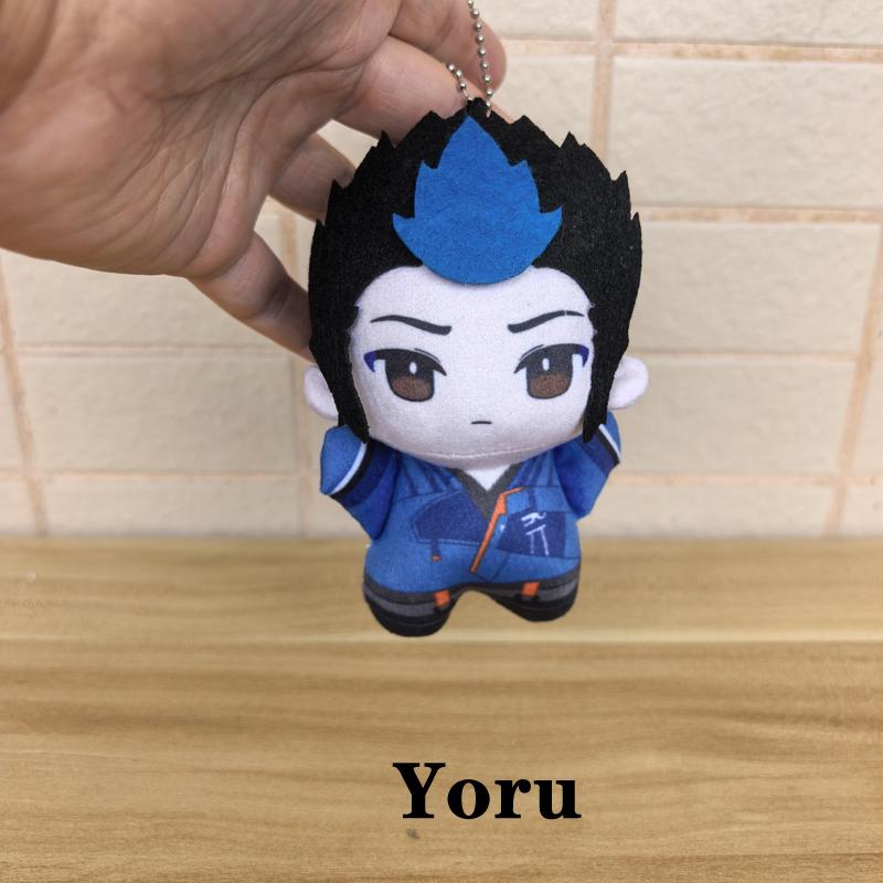 10cm Cosplay Valorant Spiel Lächeln Gekko / Yoru / Viper Plüschtiere Niedliche Anime Cartoon Figur Schlüsselanhänger Plüschtier Puppe Tasche Anhänger About 10cm