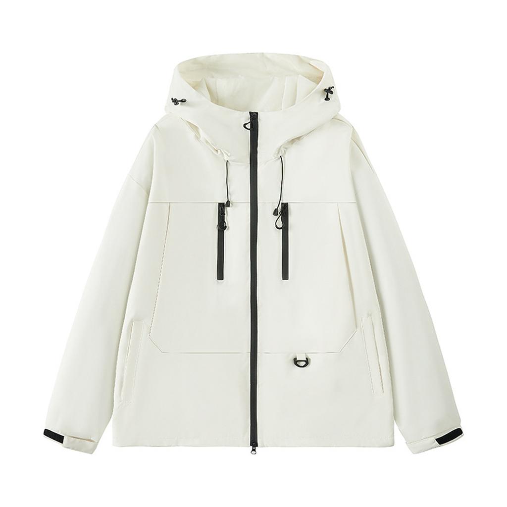 Unisex Loose-fitting Hooded Windbreaker