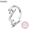 100% 925 Sterling Silver Sticky Cat with Long Tail Finger Ring Women Ring Adjustable Engagement Ring Jewelry Scr220