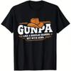 Unisexs Vintage Western Cowboy T Shirt Gunpa Like A Regular Grandpa But With Gu Vintage Breathable Soft Slightly Homme