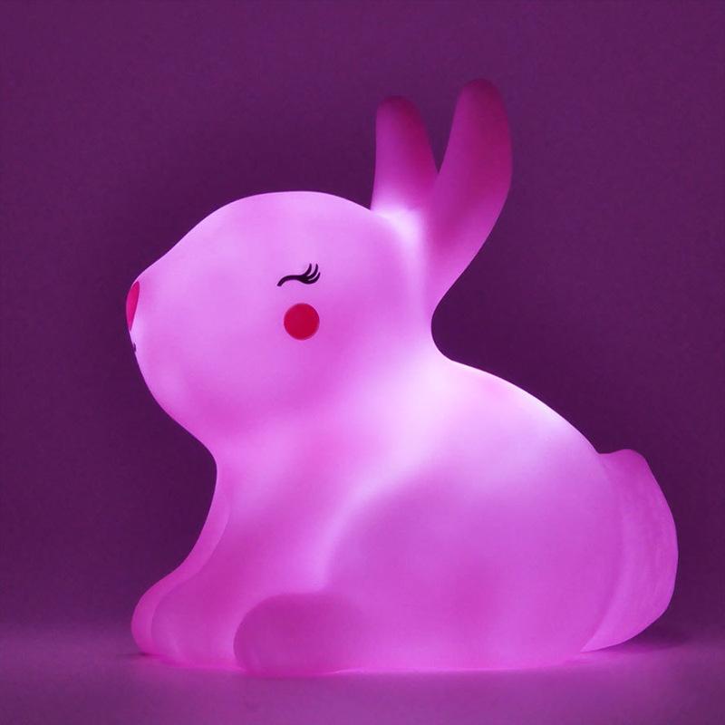 Led Night Light Cute Gift Lovely Table Lamp White Creative Desk Minimalist Battery Switch For Home Decoration Atmosphere Girl