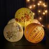 Flower Letter Printed Chinese Lantern Hanging Paper Lantern Festival Lantern  National Day