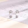 Cat Paw Ear Hook Earrings - Minimalist Korean Fashion, Cute Screw-in Studs for Women