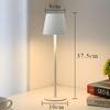 Hotel Cordless Usb Rechargeable Table Lamp Poldina Waterproof Touch Switch Table Lamps for Bedroom Hotel Living Room Restaurant