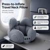 1pc Compressible Inflatable Neck Pillow, Portable Travel Cervical Support Pillow, Inflatable Air Neck Rest for Plane & Naps