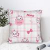 Love Marie Cat Square Pillowcases Polyester Room Cushion Cover Funny Decor Throw Pillow Case 45*45