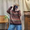 Women's Korean Style Jacquard Sweater: Loose Casual Round Neck Knit Pullover for Autumn/Winter