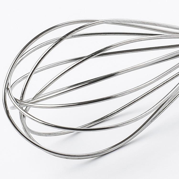 Hand-held Whisk Egg Whisk Stainless Steel Wire Cream Whisker Baking Tools Round Handle