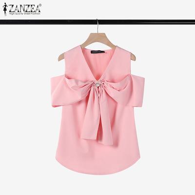 Womens Casual V-Neck Sleeveless Summer Blouse