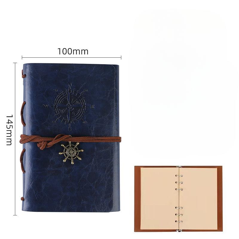 

Пиратский дневник, модная индивидуальная записная книжка, журнал, тетрадь, спиральное кольцо, переплет, дневник, ретро-книга синий