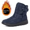 Unisex Plus Size Tall Snow Boots, Waterproof Fleece Lined Winter Boots, Thermal Cold Weather Shoes for Men and Women