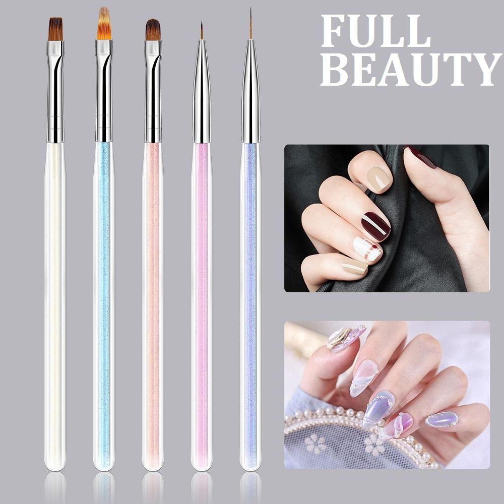 

Nail Art Rhinestone Handle Brushes Line Flower Painting Extension Pen Маникюрные инструменты