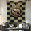 Real Madrid Cf Legacy Gold Blue Bedding 1 Duvet Cover 2 Pillowcase Without Core Soft And Comfortable Bedding Set Duvet Cover And Pillowcase