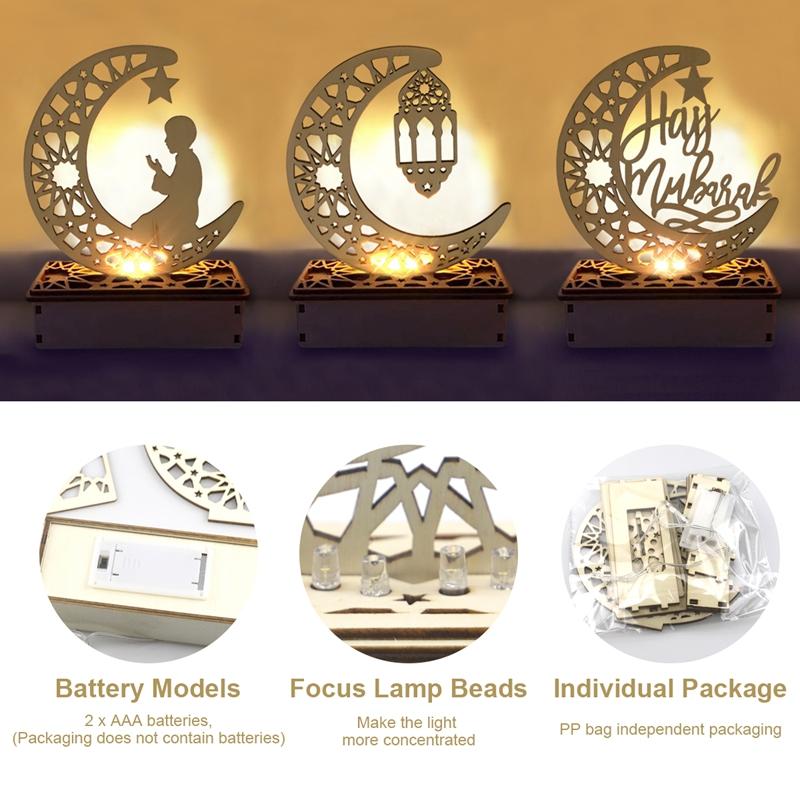 EID Mubarak Light Pendant Ramadan Decorations For Home Islamic Muslim Party Decor EID Mubarak Gift Abaya AL Adha Kareem