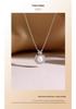 S925 Silver Bead Floral Freshwater Pearl Necklace with Bowknot Diamond Design - Elegant, Luxurious, & Versatile Clavicle Chain