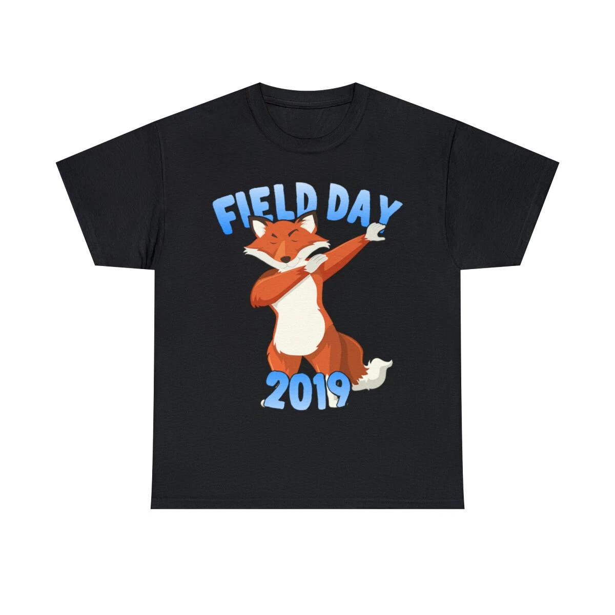 Field Day 2019 Dabbing Fox Graphic Tee Shirt, S-5XL 4XL