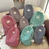 Plaid Backpack Campus Student Schoolbag Nylon Large Capacity Backpack