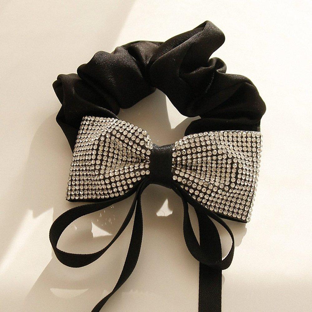 

Джларен Черная лента Кубическая резинка-скранч H0928