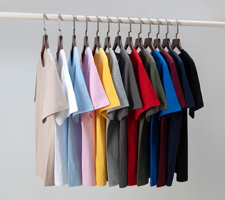 Men's 180g Cotton Short Sleeve Crew Neck Loose Fit T-Shirt