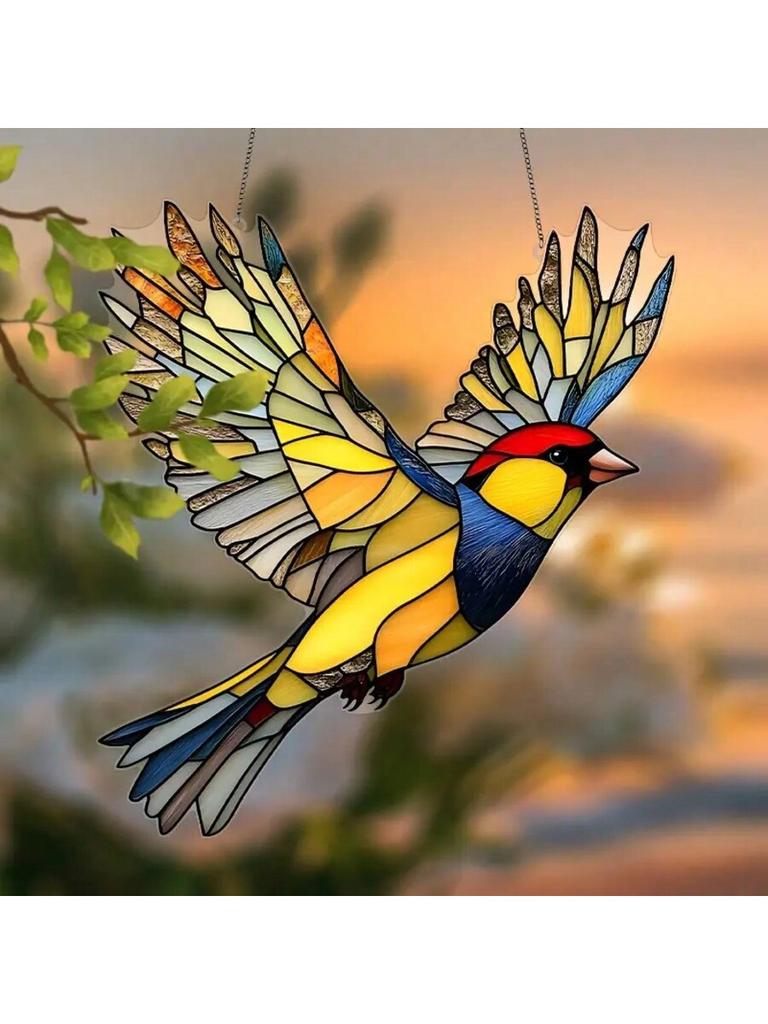 Enchanting Cardinals Light Catcher, Gift for Animal Enthusiasts, housewarming Party Decoration, Garden Office Home Decor
