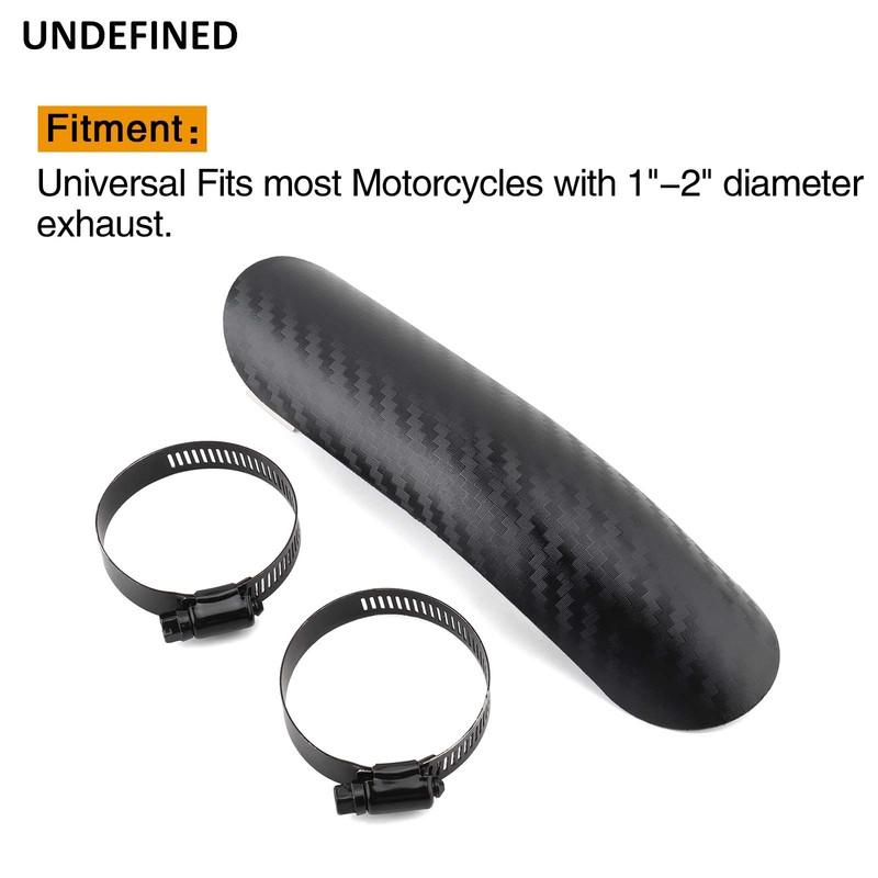 Universal Motorcycle Exhaust Pipe Heat Shield Cover Muffler Protector Guard For Harley Honda Yamaha Kawasaki BMW Chopper Custom