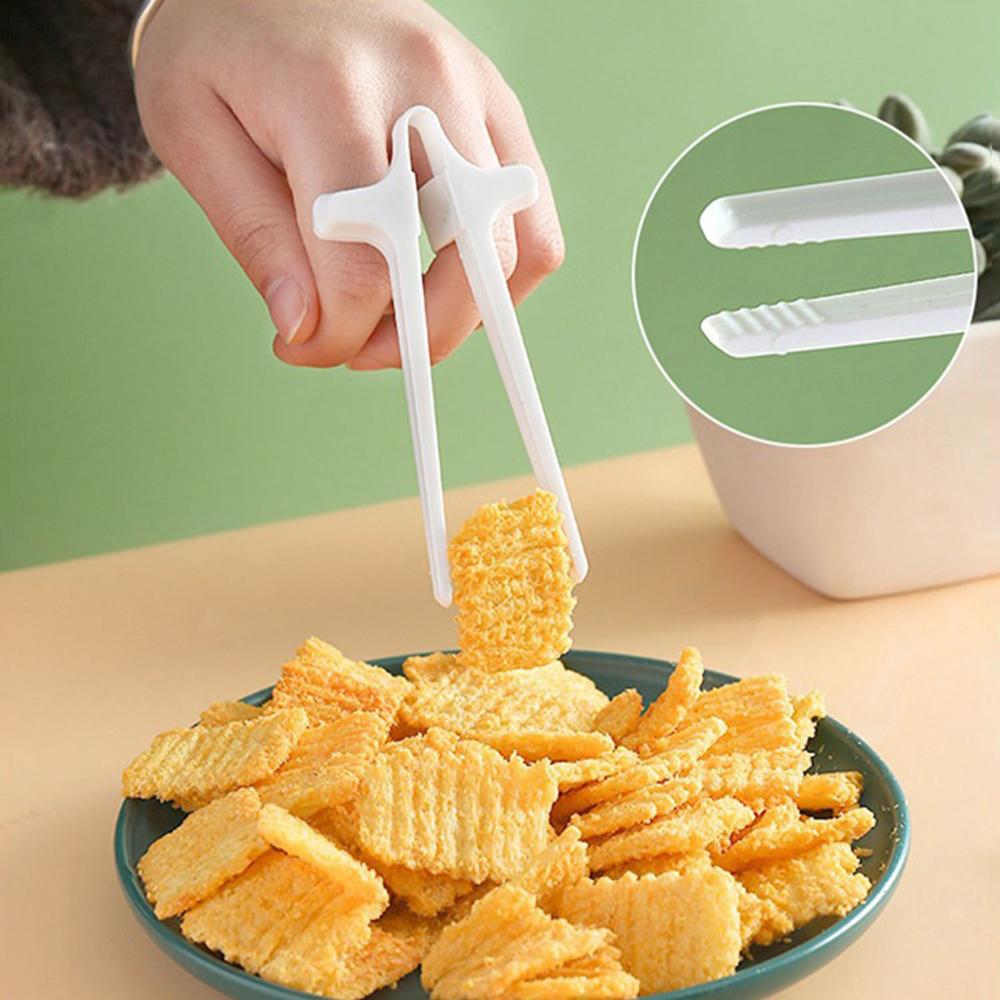 1PC/2PCS Lazy Fingers Chopsticks Play Games Eat Snacks Clip Brush Video Without Dirty Hands Food Clip