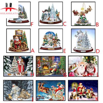 5D DIY Full Drill Diamond Painting Diamant Kuss Weihnachtsmann Bär Snow Mädchen