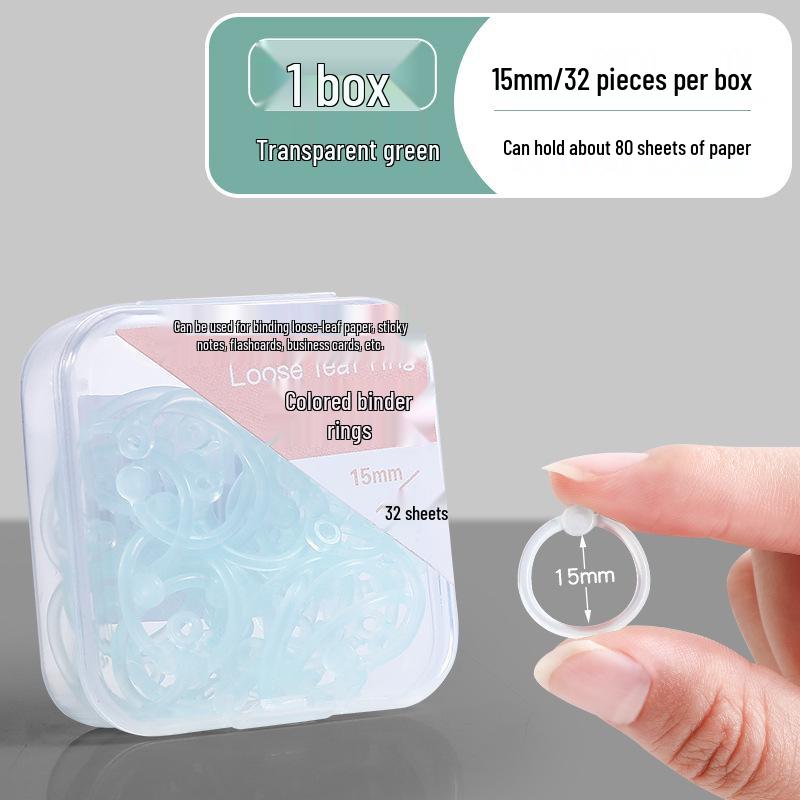 Plastic Openable Loose-Leaf Binder Ring Clip