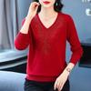 Women's Pullover Long Sleeve Geometric Graphic Ironing Casual Sweater Thread Fashion Top