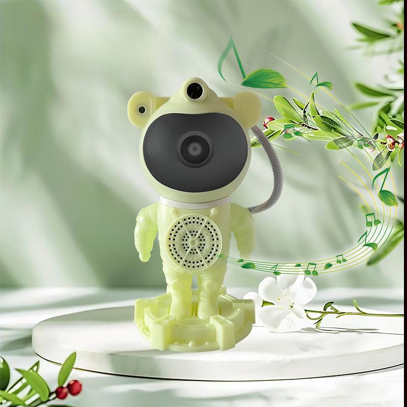 Hot Sale Astronaut Bluetooth Speaker with Colorful Starry Sky Light Projection & White Noise Laser Night Light