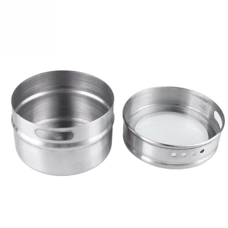 Home Basics Magnetic Steel Spice Storage Rack Kitchen Tin Containers