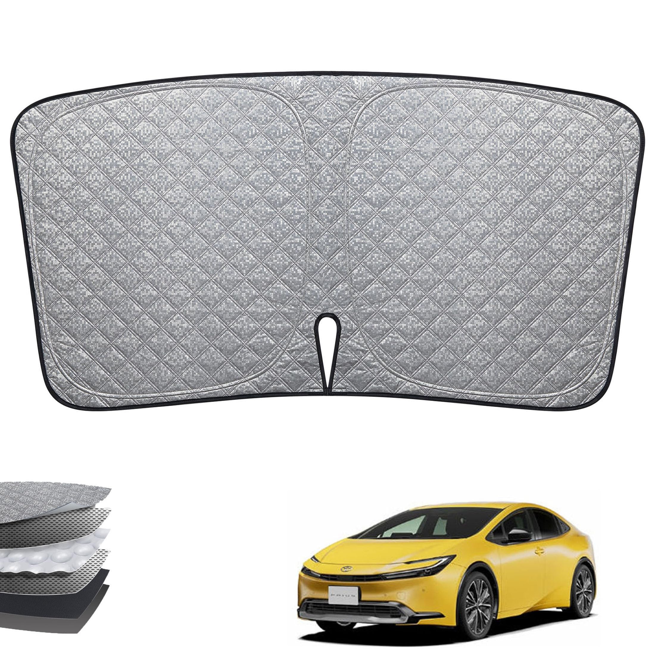 

Toyota Prius 50 Series Sunshade Car Front Prius 50 ZVW50 ZVW51 ZVW55 (2015 - Prius 50 series ZVW50/51/55 (2015-2022) серебряный