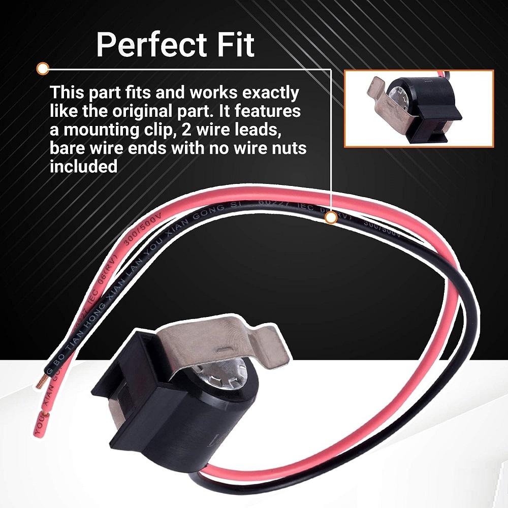 W10225581 Refrigerator Bimetal Defrost Thermostat for Whirlpool Kenmore WPW10225581 PS11750673 AP6017375 2188824 2321799 Fuel Injectors 6