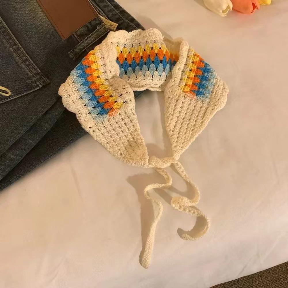 

Цветочный Этнический Стиль Тюрбан Цветок Крючком Бандана Милая Вязаная Повязка На Голову Путешествия Style 2