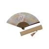 [Hasegawa] Kyoto Folding Fan "Kikyo" (Bellflower) Double-sided Pattern, Handcrafted by Kyoto Artisan