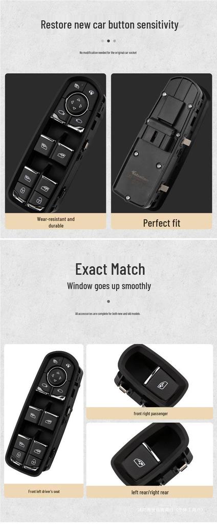 Compatible with Zotye T300, T500, T600 Sport, T700 Car Window Lift Switch.
