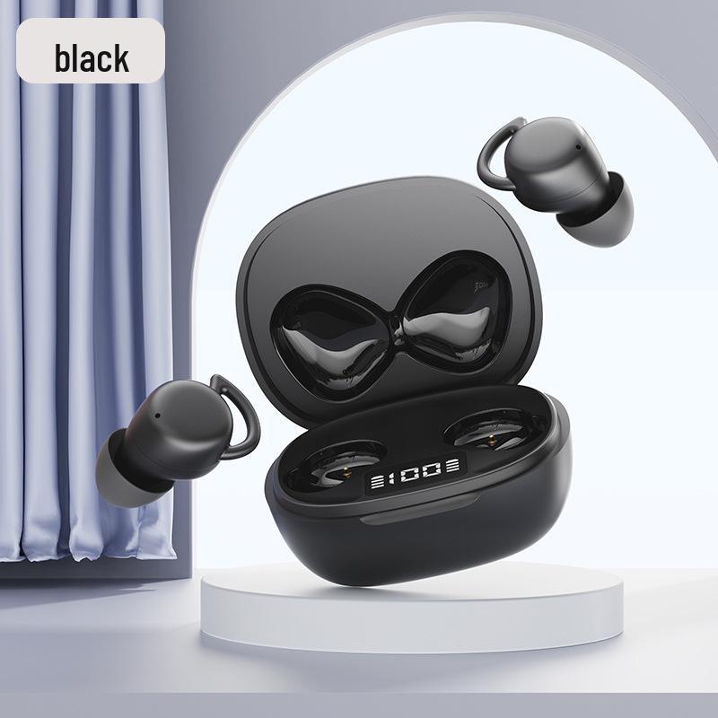 Smart Digital Display Noise-Cancelling Bluetooth Earphones for Sleep and Sports