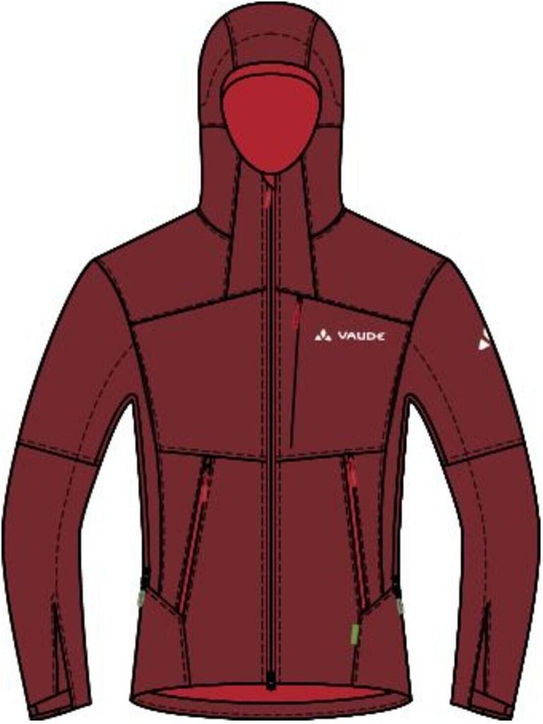 VAUDE Roccia II Softshell Jacket Men's Jacket Roccia II Carmine
