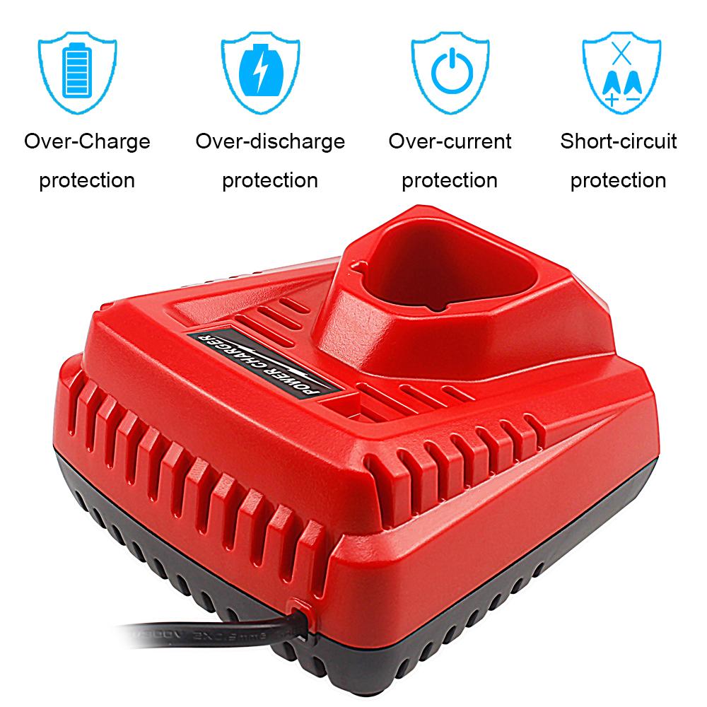 3A Li-Ion Battery Charger 10.8V 12V Lithium Power Replacement Short Circuit Protect For Milwaukee M12 N12 48-59-2401 48-11-2402