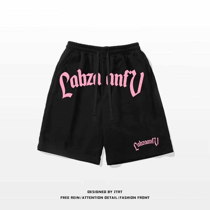 Fancy Style Studio Zomer Sportshorts Heren Hong Kong Stijl Veelzijdige Casual Broek Losse Vijfpuntsbroek Strandbroek One size