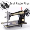 12pcs Black Sewing Machine Bobbins Rings Universal Rubber Rings  for Beginners or Professional