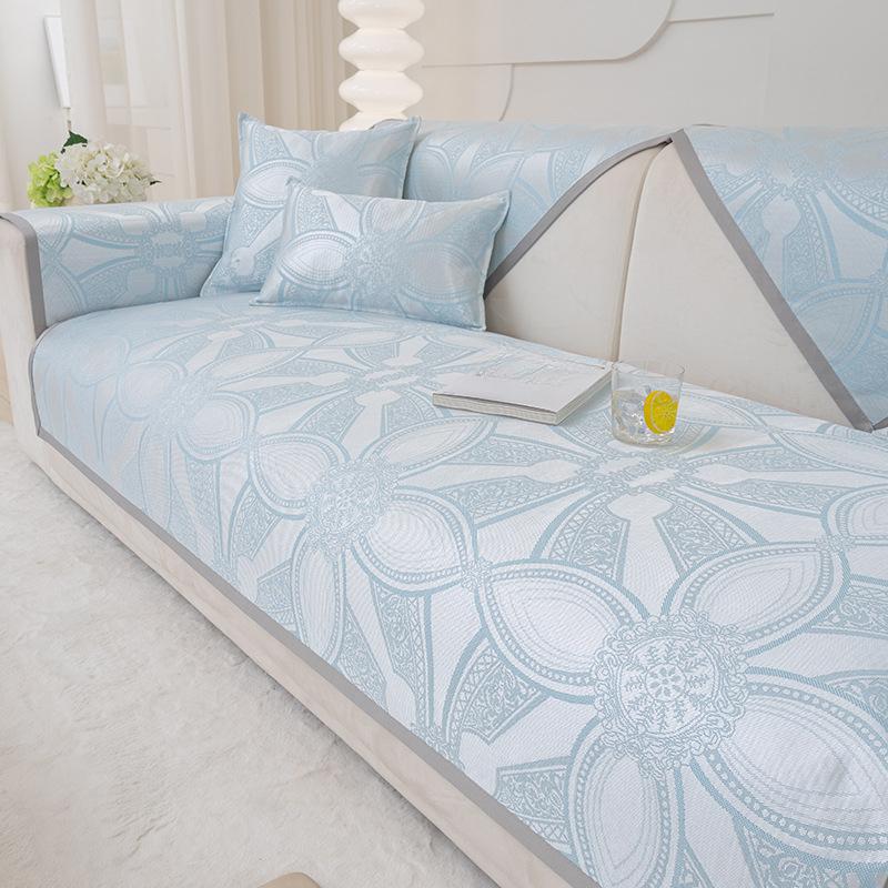 

Летняя подушка для дивана, современный и минимализм, сплошной цвет, нескользящая пылезащитная подушка, полотенце для спинки дивана High Sense 70*70cm