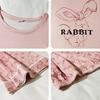 Autumn and winter thin sweet casual pajamas women's Korean cartoon long-sleeved trousers set women's loungewear can be worn outside