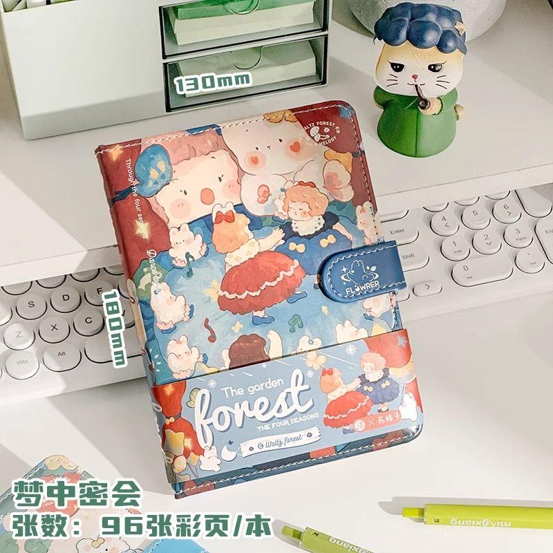 

Grade Three Class Two Moonlight Garden Leather Buckle Notebook Book 2025 New Arrival Notebook Good-looking Hard Cover Notebook Dream meeting