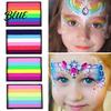 Rainbow Face Paint 50G for Body Painting High Pigment Makeup Easy Application Halloween Party Cosplay Washable Kids Adults Long Lasting