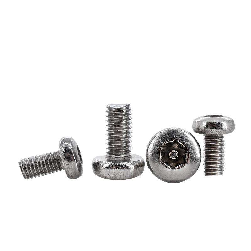 Șuruburi Yigu Antifurt Torx cu Pin Cap Rotund M3-M6 Oțel Inoxidabil
