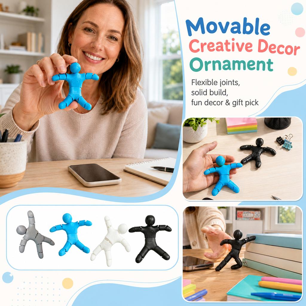 Poseable Doll Stress Toy for Kids and Adults