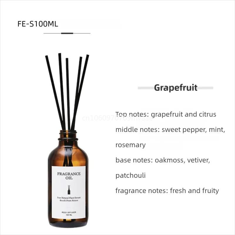 100ml Fireless Aromatherapy Essential Oil Rattan Aroma Bedroom Toilet Deodorant Household Decoration Gift Diffuser Air Freshener